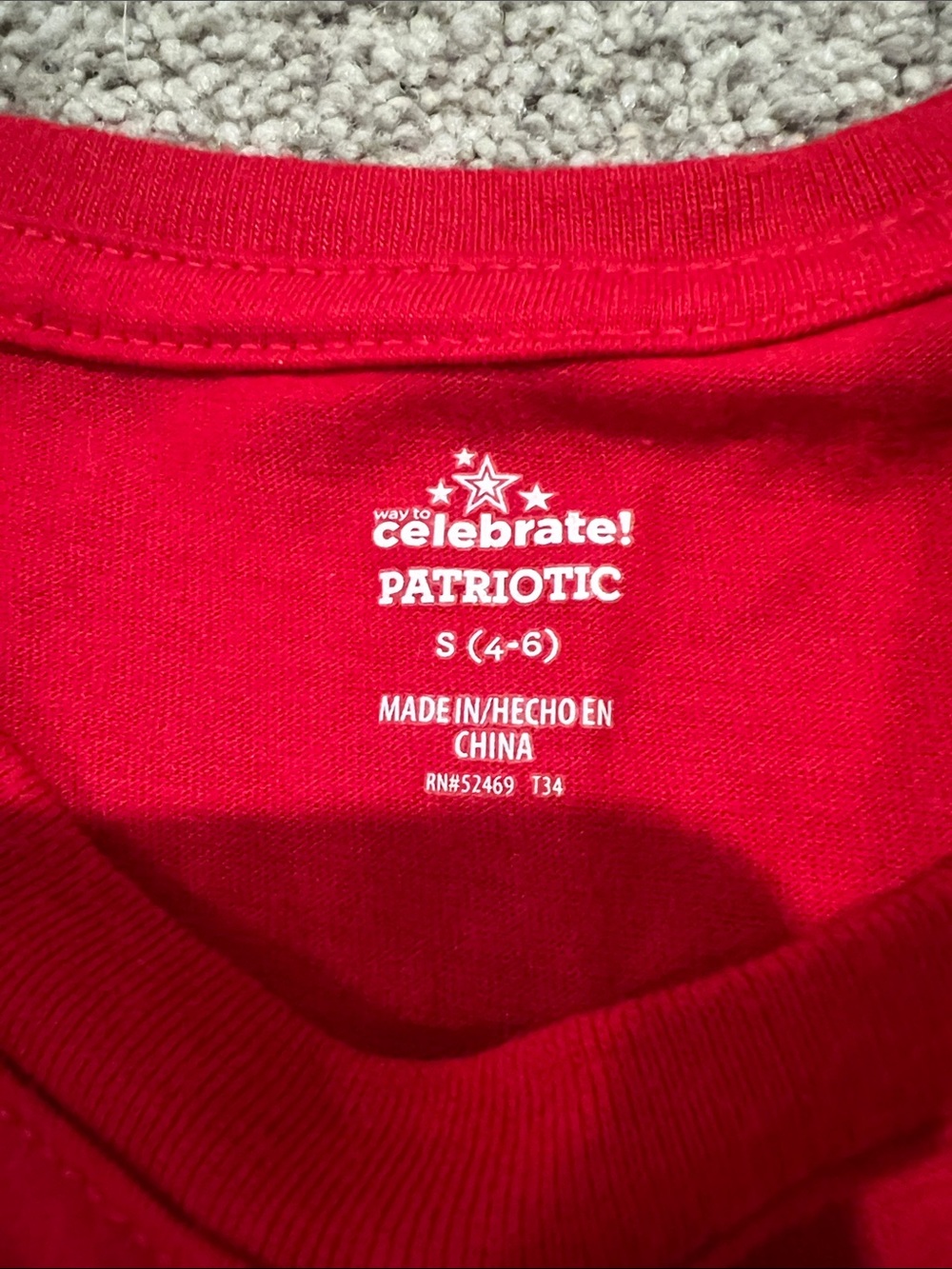 Red USA Graphic Short Sleeve Tee - Picture 2 of 2